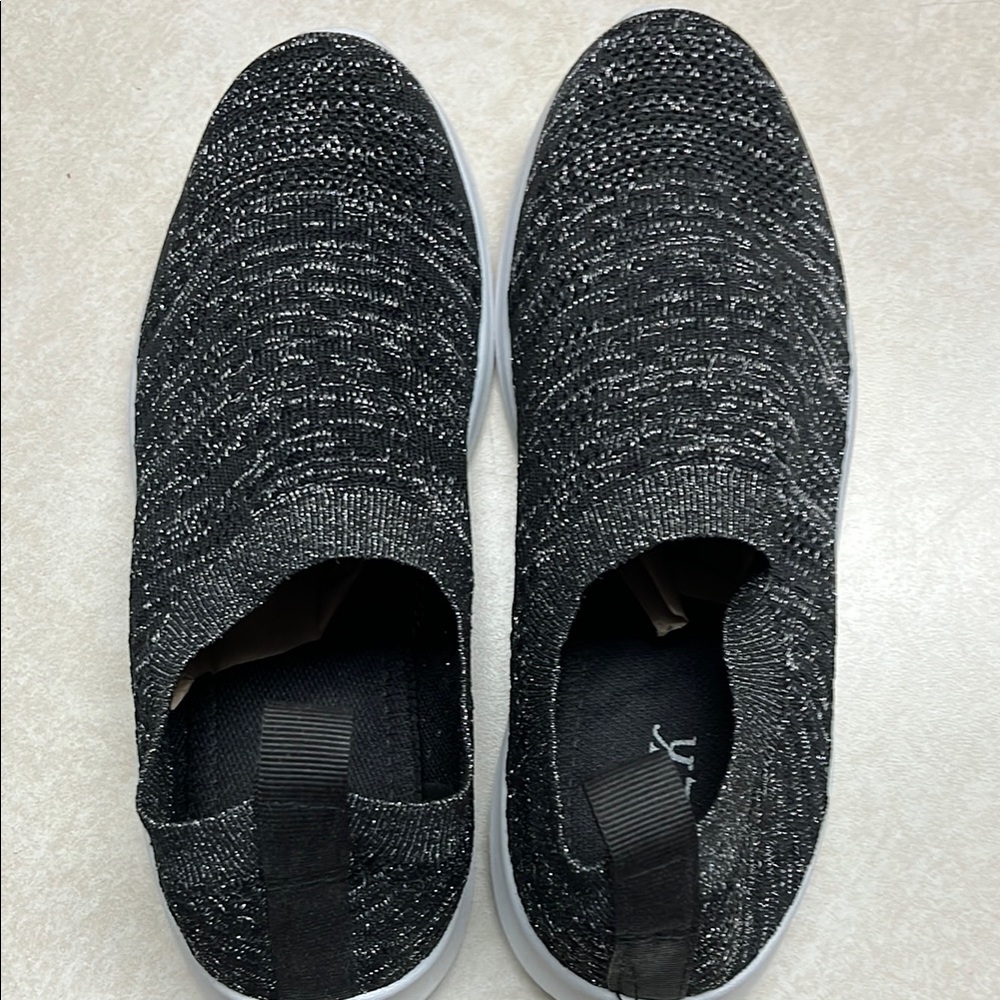 Women’s Black Knit Slip-On Shoes